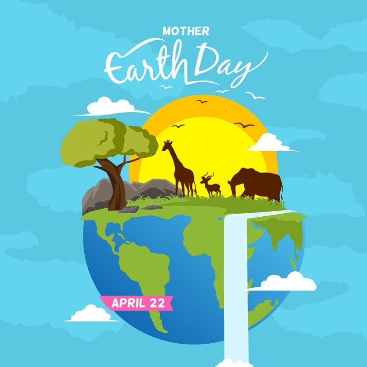 Felice madre terra giorno sfondo