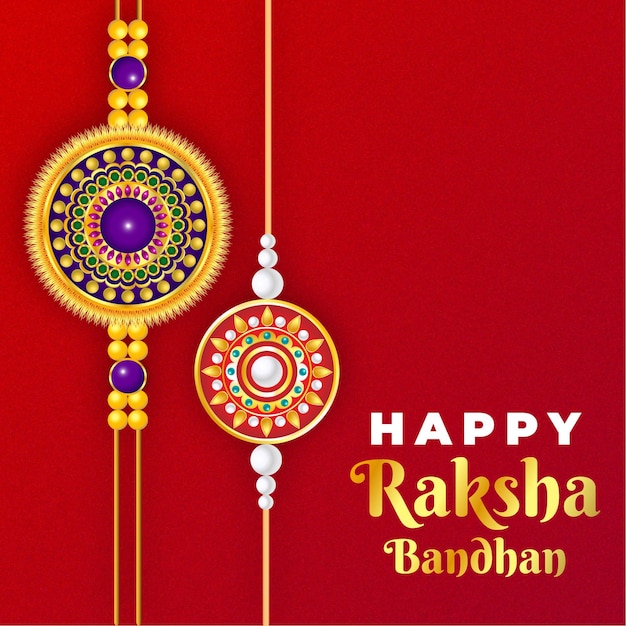 Felice modello di post sui social media di Raksha Bandhan