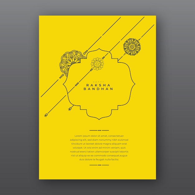 Felice Raksha Bandhan Card Background Design