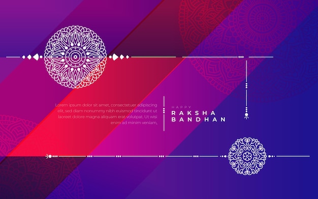 Felice Raksha Bandhan Festival Card Background Design