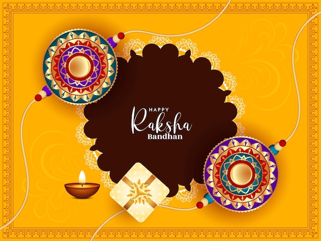 Felice Raksha Bandhan festival tradizionale bellissimo sfondo