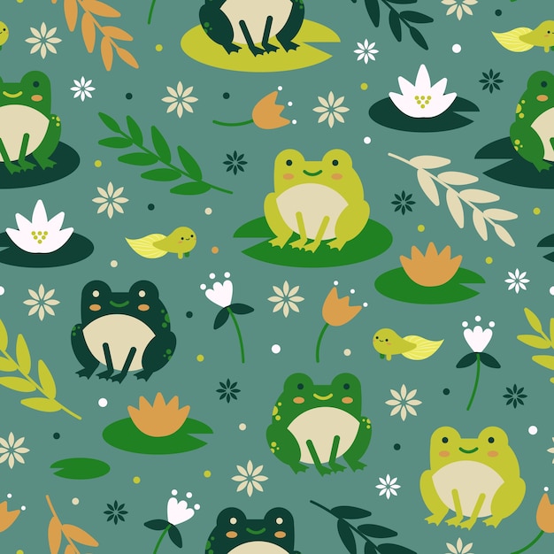 Felice rane seamless pattern design