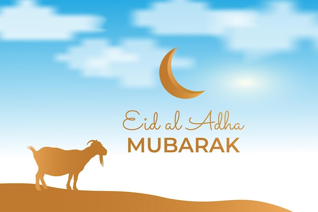 felice sfondo di eid al adha mubarak