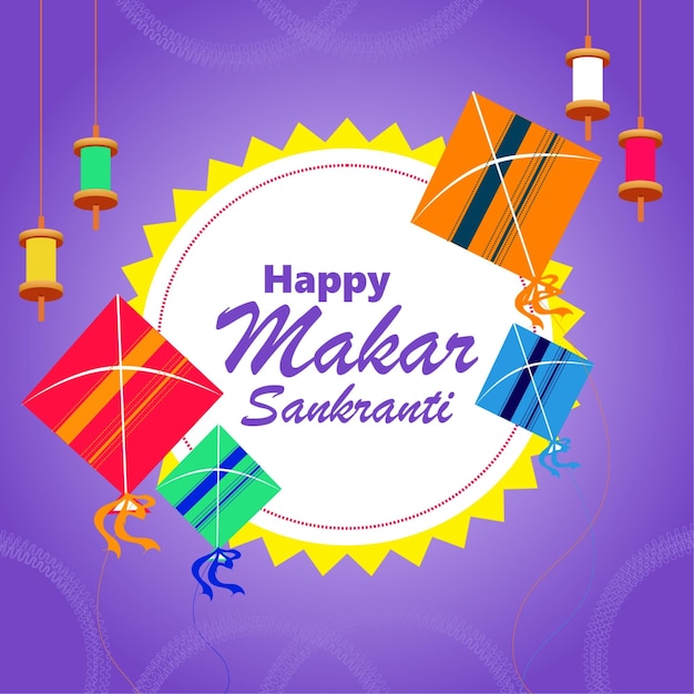 Felice Sfondo Makar Sankranti
