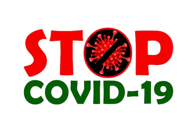 Ferma covid-19 e virus. Il coronavirus è una malattia epidemica.