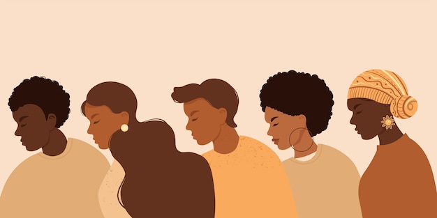 Ferma il razzismo. Le vite nere contano, siamo uguali.