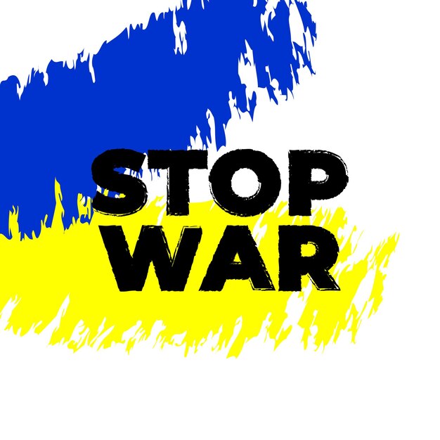 Ferma la guerra nel concetto di Ucraina