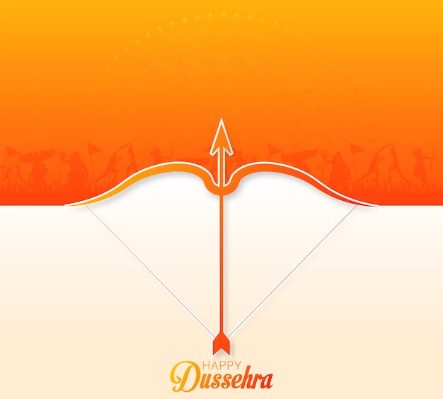 Festa del festival indù Vijayadashami, illustrazione vettoriale di Dussehra