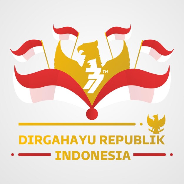 Festa dell'indipendenza della Repubblica dell'Indonesia 77 tahun indonesia merdeka