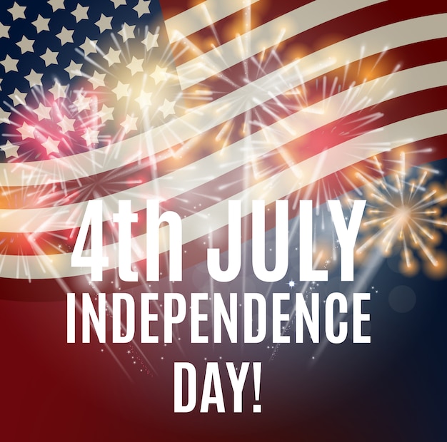 Festa dell'indipendenza in USA Sfondo. Può essere usato come Banner o Pos