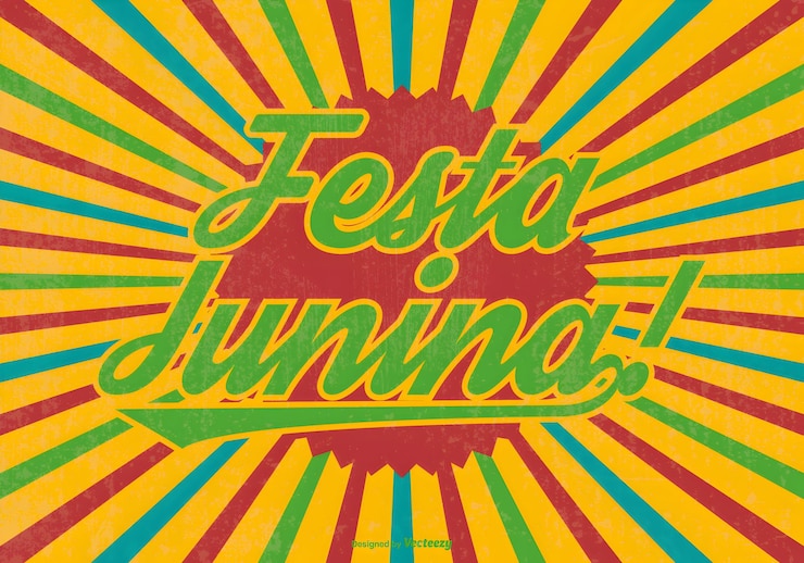 Vettore festa junina festival brasiliano design di celebrazione