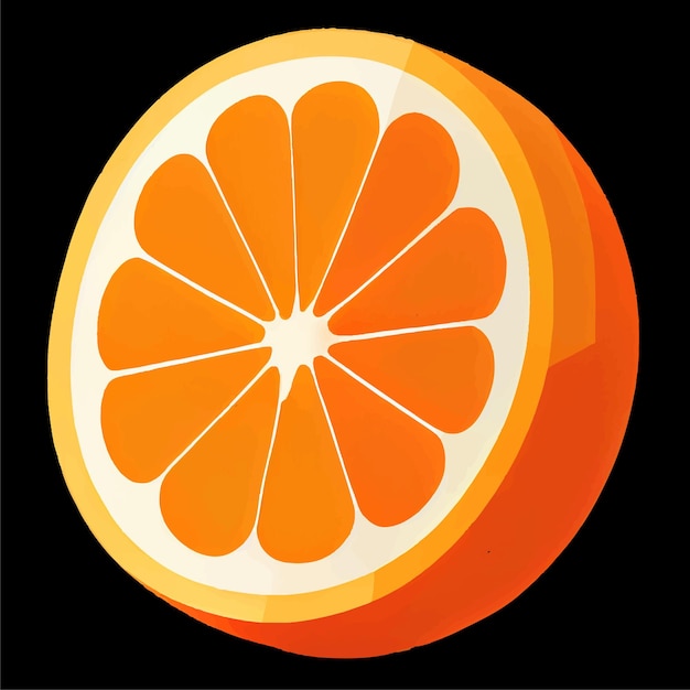 Fetta d'arancia senza sfondo