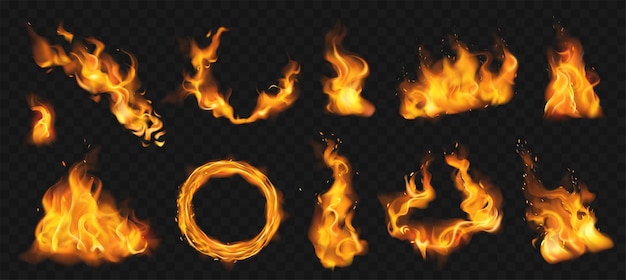 Fiamme, fiamme e effetti realistici