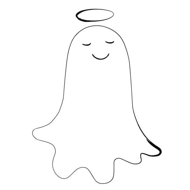 File eps modificabile del fantasma carino di Halloween