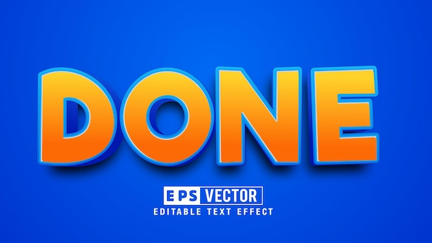File vettoriale con effetto testo modificabile 3d fatto con sfondo carino