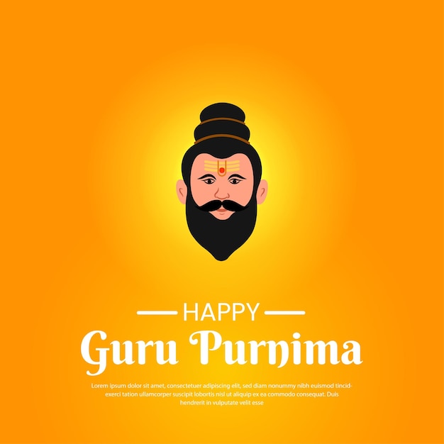 File vettoriale di Guru purnima post design