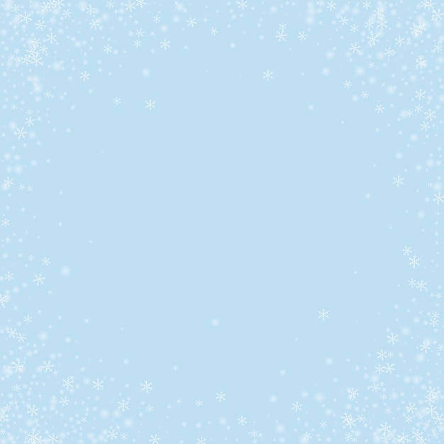 Fiocchi di neve che cadono sullo sfondo natalizio Sottile