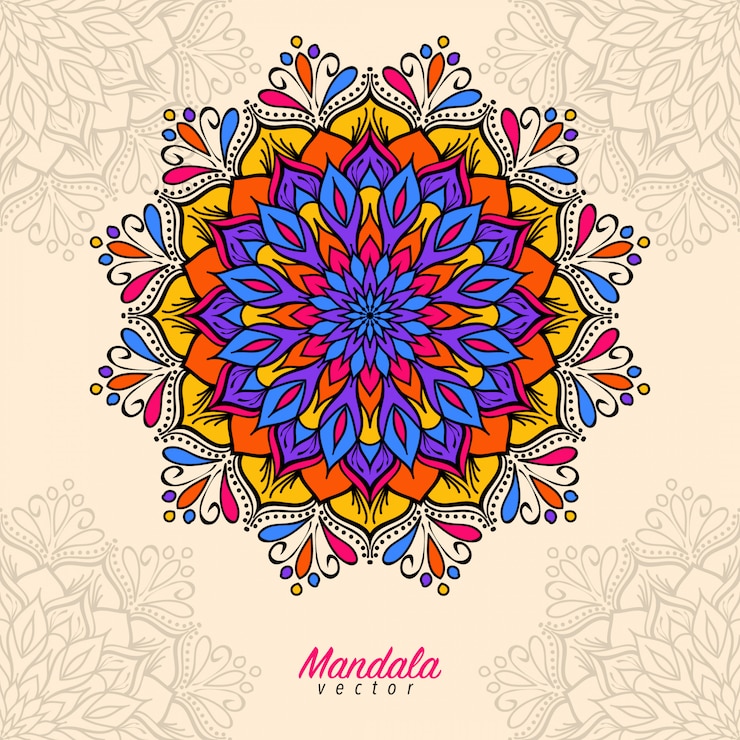 Vettore fiore di mandala
