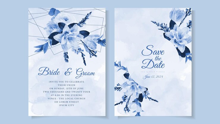 Fiore matrimonio biglietto d'invito matrimonio fiore Salva la data RSVP grazie