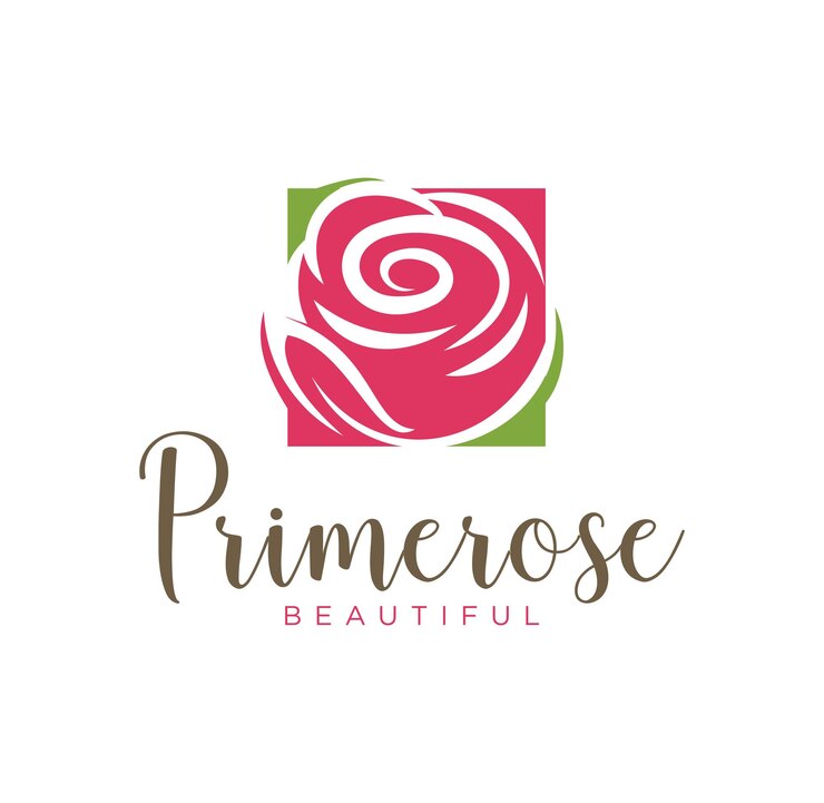 fiore rosa logo icona simbolo design piatto illustrazione bellezza floreale