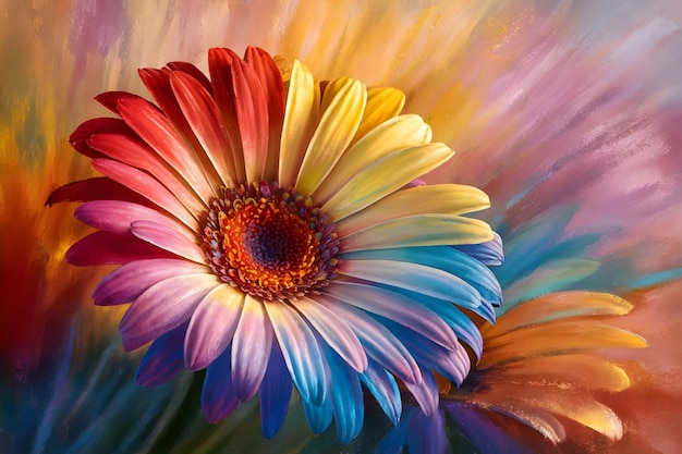 Fiori di crisantemo d'autunno da vicino su uno sfondo sfocato