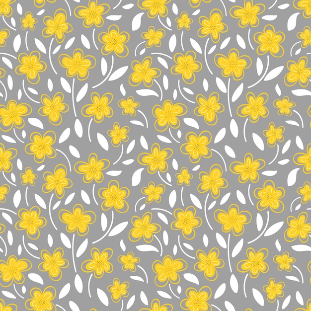 Fiori gialli dell'illustrazione senza cuciture del modello delle margherite