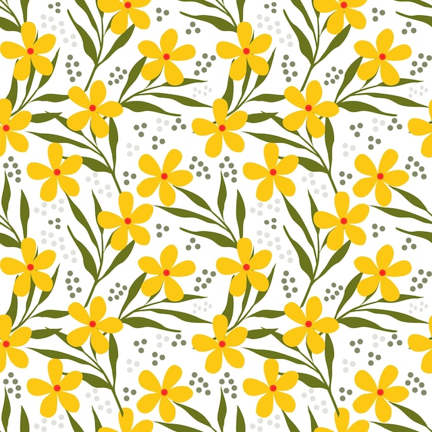 Fiori gialli su sfondo bianco