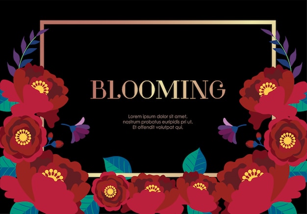 Fioritura rosso scuro del fiore floreale