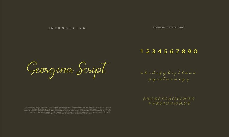 Firma Font Calligraphy Logotype Script Brush Tipo di carattere Letteratura manoscritta