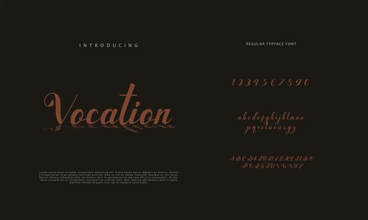 Firma Font Calligraphy Logotype Script Brush Tipo di carattere Letteratura manoscritta
