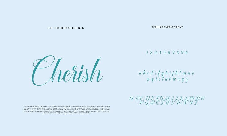 Vettore firma font calligraphy logotype script brush tipo di carattere letteratura scritta a mano