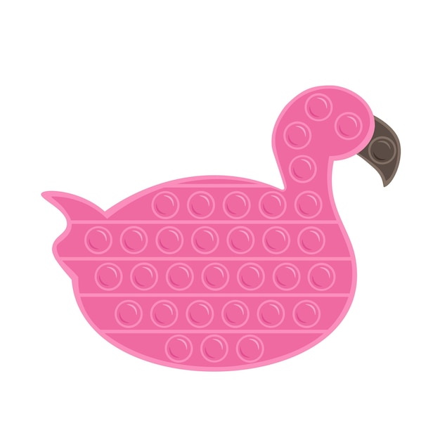 Flamingo pop it fidget toy Giocattoli antistress rosa