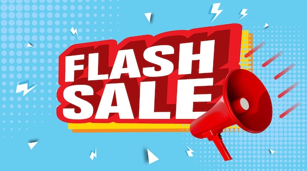 Flash Sale vendita banner design templete per promozioni sui media e promo sui social media
