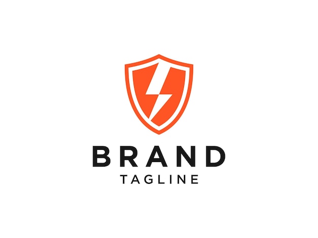 Flash Thunderbolt nel logo Shield Electric Security.