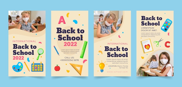 Flat back to school raccolta di storie su instagram