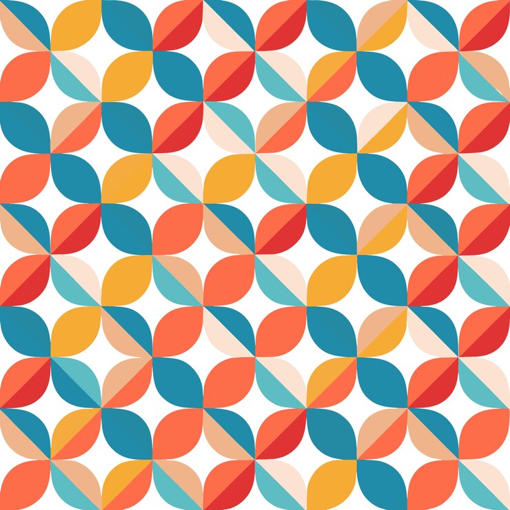 Flat Vector Geometric organico sfondo di progettazione del modello groovy