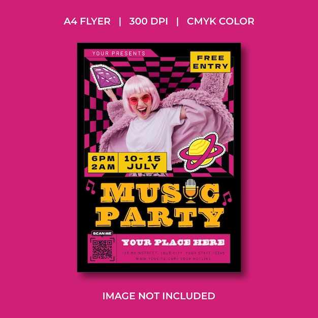 Flyer della festa musicale