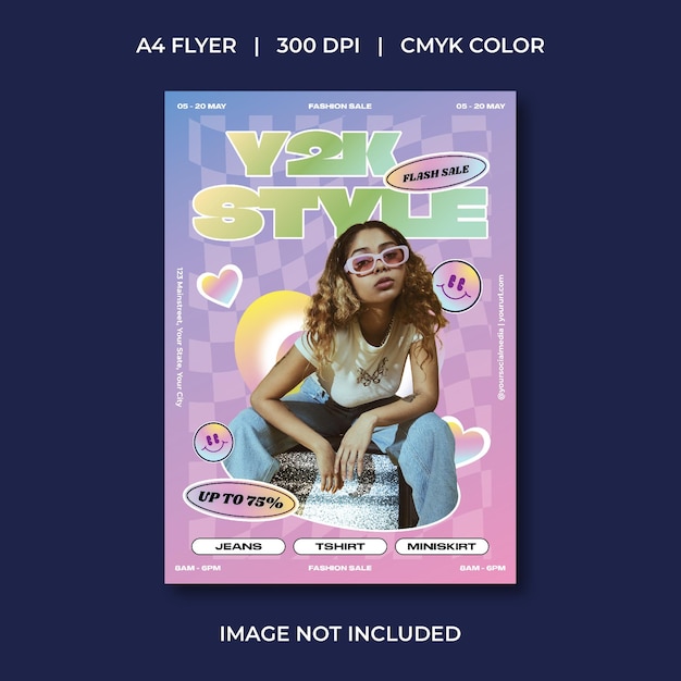 Flyer di vendita di moda