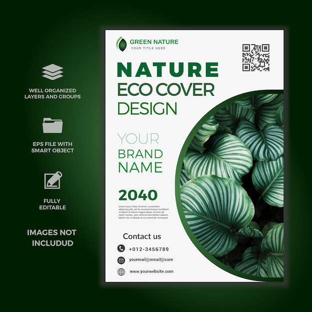 Flyer per la promozione del marchio Eco Cover Design