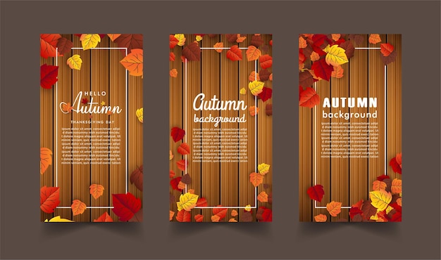 foglia d'acero autunno banner vettore sfondo