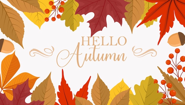 foglie di autunno sfondo
