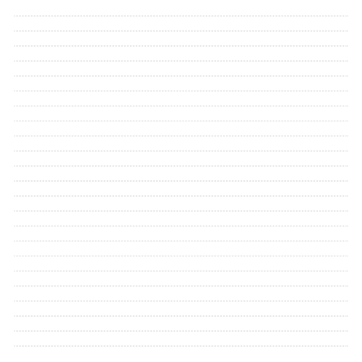 Vettore foglio di linee tratteggiate monocromatiche su sfondo bianco. perfetto per agenda, quaderno, scuola.