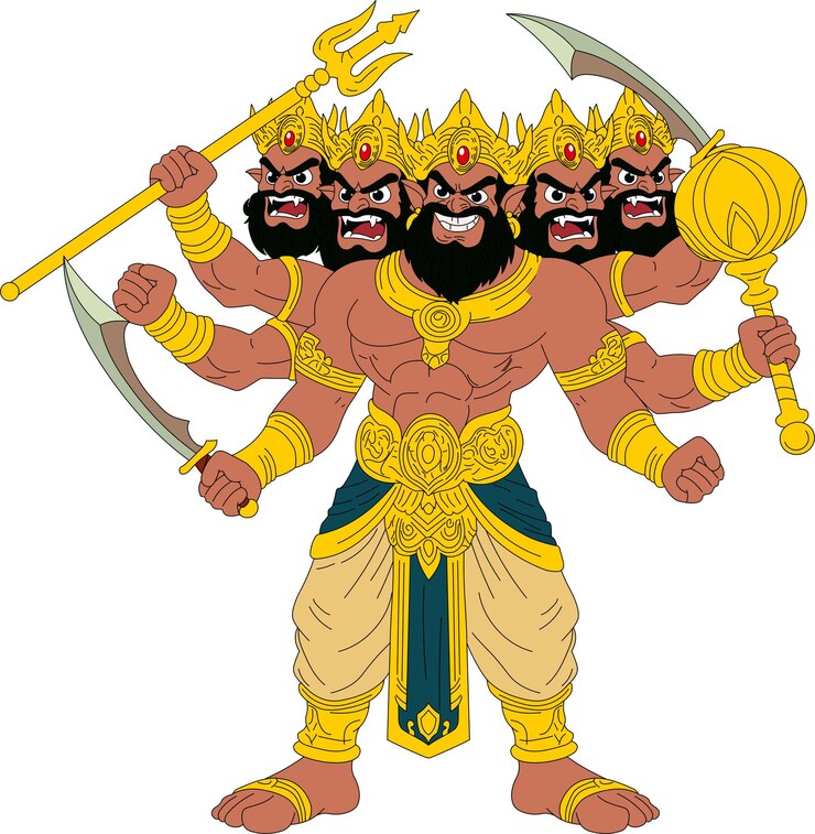 Vettore foglio modello di ravana ravan