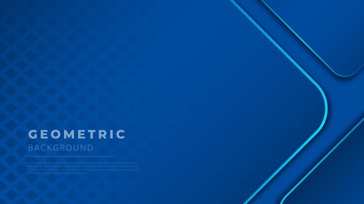 Fondo astratto blu geometrico moderno