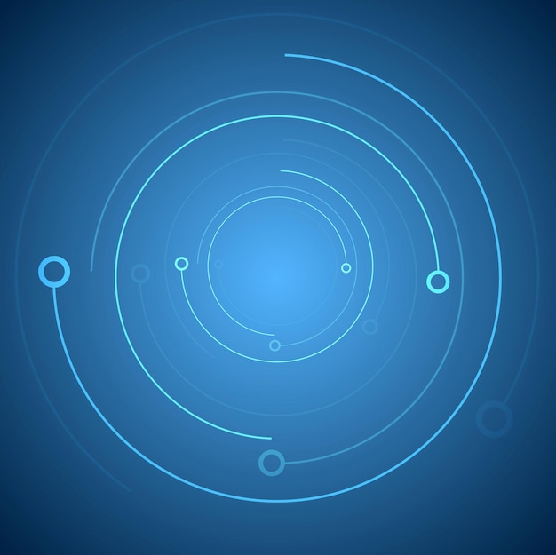 Fondo astratto del circuito del cerchio di tecnologia