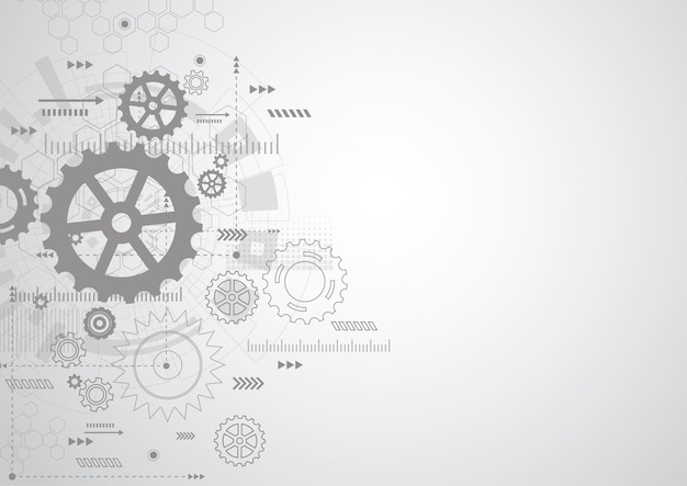 Fondo astratto del meccanismo della ruota dentata. Tecnologia della macchina