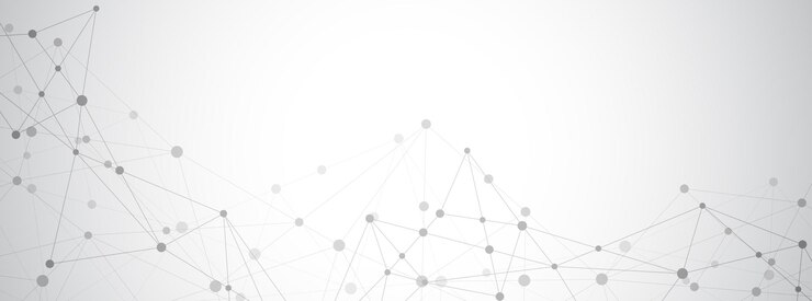Vettore fondo astratto del plesso con punti e linee di collegamento. connessione di rete globale, tecnologia digitale e concetto di comunicazione.