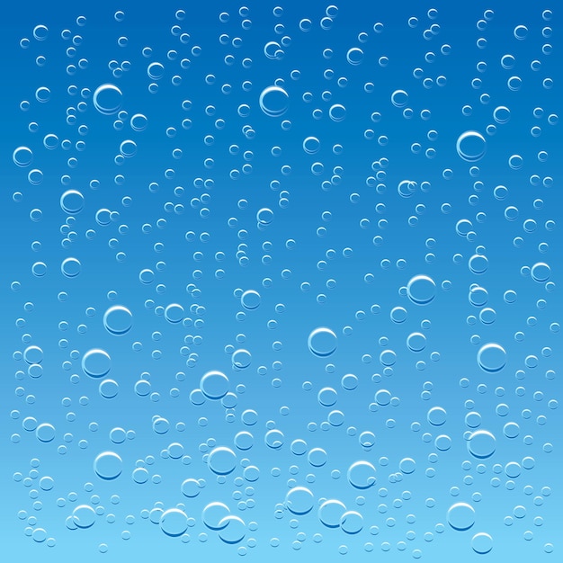 Fondo astratto dell'acqua con l'aumento delle bolle d'aria