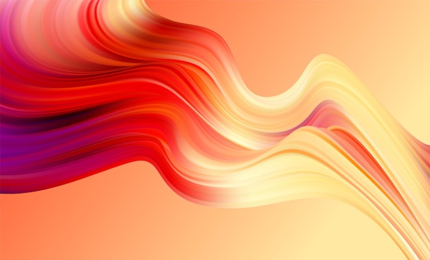 Fondo astratto dell'onda di turbinio blu e rosa. Elementi di design delle linee di flusso del liquido
