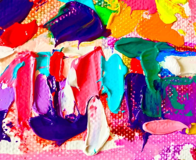 Fondo astratto della pittura a olio, illustrazione di vettore di arte contemporanea